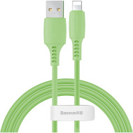 Кабель BASEUS Colourful Cable USB to Lightning 2.4A 1.2м Green (CALDC-06)