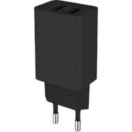 Зарядное устройство COLORWAY 2xUSB-A, 2.1A, 10W Black (CW-CHS015-BK)