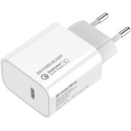 Зарядное устройство COLORWAY 1xUSB-C, PD2.0, QC3.0, 20W White (CW-CHS026PD-WT)