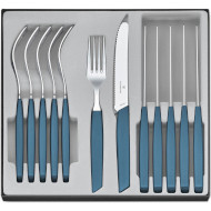 Набор столовых приборов VICTORINOX Swiss Modern Table Set Blue 12пр (6.9096.11W2.12)