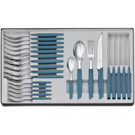 Набор столовых приборов VICTORINOX Swiss Modern Table Set Blue 24пр (6.9096.12W2.24)