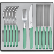 Набор столовых приборов VICTORINOX Swiss Modern Table Set Mint Green 12пр (6.9096.12W41.12)