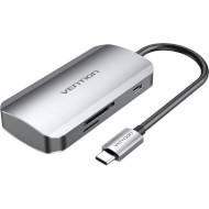 Порт-репликатор VENTION 6-in-1 USB-C to USB3.0x3/SD/TF/PD (TNHHB)