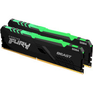 Модуль памяти KINGSTON FURY Beast RGB DDR4 3600MHz 32GB Kit 2x16GB (KF436C18BBAK2/32)