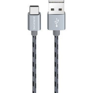 Кабель BOROFONE BX24 Ring Current USB-C 1м Metal Gray
