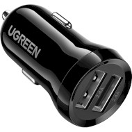 Автомобильное зарядное устройство UGREEN ED018 24W 2xUSB-A, 4.8A Car Charger Black (50875)