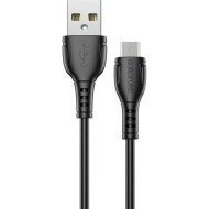 Кабель BOROFONE BX51 Triumph USB-A to Micro-USB 1м Black
