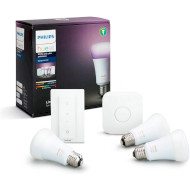 Стартовый комплект PHILIPS HUE White and Color Ambiance w/Bridge/Dimmer E27 9W 2000-6500K 3шт (929002216825)