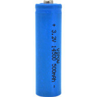 Аккумулятор VIPOW LiFePO4 14500 500mAh 3.2V TipTop (IFR14500-500MAHTT)