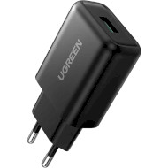 Зарядное устройство UGREEN CD122 18W 1xUSB-A, QC3.0 Wall Charger Black (70273)