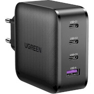 Зарядное устройство UGREEN CD224 Nexode GaN 65W 2xUSB-C, 1xUSB-A, PD3.0, QC4.0 Wall Charger Black (70774)