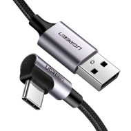 Кабель UGREEN US284 USB-A to Type-C QC3.0 2м Black (50942)