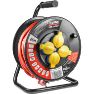 Удлинитель на катушке STARK CRR-2525-P Red, 4 розетки, 25м (242000002)
