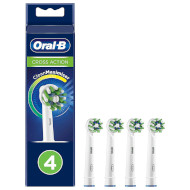 Насадка для зубной щётки BRAUN ORAL-B CrossAction EB50RB CleanMaximiser White 4шт (1316848)