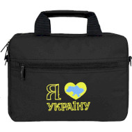 Сумка для ноутбука 12" PORTO PN12BK Love Ukraine Black