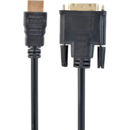 Кабель MAXXTER HDMI - DVI 1м Black (V-HDMI-DVI-1M)