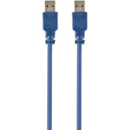 Кабель MAXXTER USB3.0 AM/AM 0.5м Blue (U-AMAM3-0,5M)