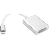 Адаптер VOLTRONIC USB-C - VGA Silver (YT-C-TYPE-C(M)/VGA(F))