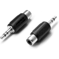 Адаптер VOLTRONIC mini-jack 3.5 мм - RCA Black (YT-C-3.5(M)/RCA(F))