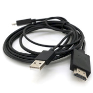 Кабель VOLTRONIC 4K/2K MHL Micro-USB - HDMI 1.8м Black (OT-3242)