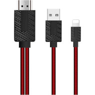 Кабель VOLTRONIC MHL Lightning - HDMI 1.8м Red (OT-7522F)