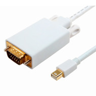 Кабель VOLTRONIC Mini DisplayPort - VGA 1.8м White (YT-MNDP(M)/VGA(M)-1.8M)