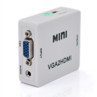 Адаптер VOLTRONIC VGA to HDMI White