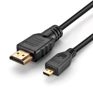 Кабель MERLION HDMI - Micro-HDMI v1.4 1.5м Black (YT-HDMI (M)-MICRO(M)-1.5)