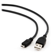 Кабель CABLEXPERT USB2.0 AM/Micro-BM Premium 0.5м Black (CCP-MUSB2-AMBM-0.5M)