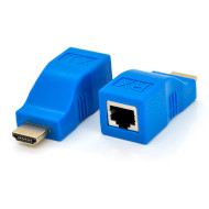 Удлинитель HDMI по витой паре VOLTRONIC до 30м, 720P HDMI Blue (YT-SCPE HDMI-30M720P)