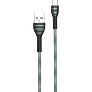 Кабель COLORWAY Cloth Braided USB to Micro-USB 3A 1м Gray (CW-CBUM041-GR)