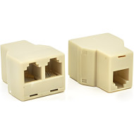Разветвитель порта локальной сети VOLTRONIC 2xRJ45 8P8C Cat.5 White