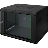 Настенный шкаф 19" DIGITUS DN-1912-U-EC-SW (12U, 638x400мм, RAL9005)