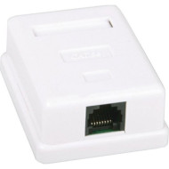 Розетка накладная KINGDA RJ-45 Cat.5e UTP White (KD-WP6034-C5E)