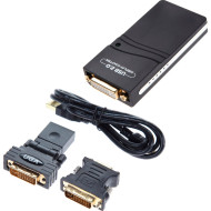 Адаптер VOLTRONIC USB - HDMI/VGA/DVI Black