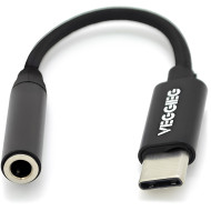 Адаптер VEGGIEG TC-201 USB-C to 3.5mm Black