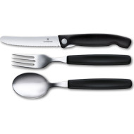 Набор столовых приборов VICTORINOX Swiss Classic Table Set Black 3пр (6.7192.F3)