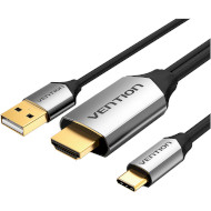 Адаптер VENTION USB-C - HDMI v2.0 1.5м Black (CGTBG)