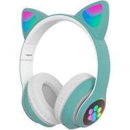 Наушники VOLTRONIC Cat Ear VZV-23M LED Green