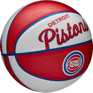 Мини-мяч баскетбольный WILSON NBA Team Retro Mini Detroit Pistons Size 3 (WTB3200XBDET)