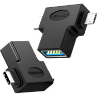 Адаптер OTG VENTION USB-AF/Micro-USB/Type-C (CDIB0)