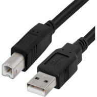 Кабель KINGDA USB AM/BM 2м Black (KDUSB2002-2M)