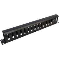 Кабельный организатор KINGDA 19" 1U для укладки кабеля, пластиковый (KD-CM-09)