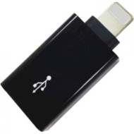 Адаптер OTG USB2.0 AF/Lightning Black (S0676)