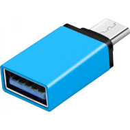 Адаптер OTG USB3.1 Type-C - USB AF Blue (S0875)