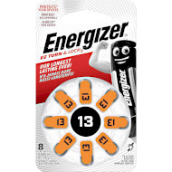 Батарейка для слуховых аппаратов ENERGIZER EZ Turn & Lock 13 310mAh 8шт/уп (6443193)