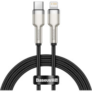 Кабель BASEUS Cafule Metal Data Cable Type-C to Lightning PD 20W 1м Black (CATLJK-A01)