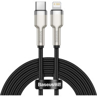 Кабель BASEUS Cafule Metal Data Cable Type-C to Lightning PD 20W 2м Black (CATLJK-B01)