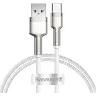 Кабель BASEUS Cafule Metal Data Cable USB to Type-C 66W 1м White (CAKF000102)