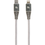 Кабель CABLEXPERT Premium USB 2.0 Type-C/Lightning 1.5м Gray (CC-USB2B-CM8PM-1.5M)